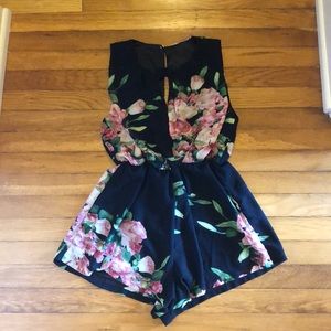 Cute flirty floral romper